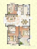 天阔3室2厅2卫111㎡户型图