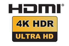 HDMI 2.0b – Premium High Speed (up til 18 Gbit/s)