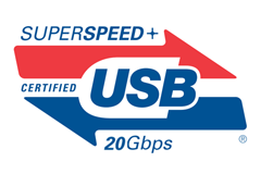 USB 3.2 Gen. 2x2 – USB SuperSpeed+ 20 Gbps