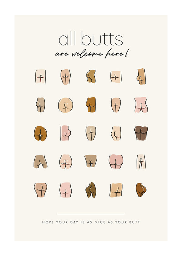 Poster All Butts Are Welcome
