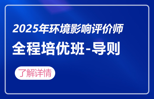 2025年环境影响评价师-全程培优班-导则