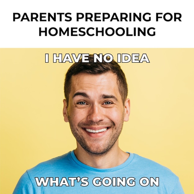 Funny homeschooling school meme