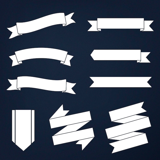 Vector set of mixed banners vector