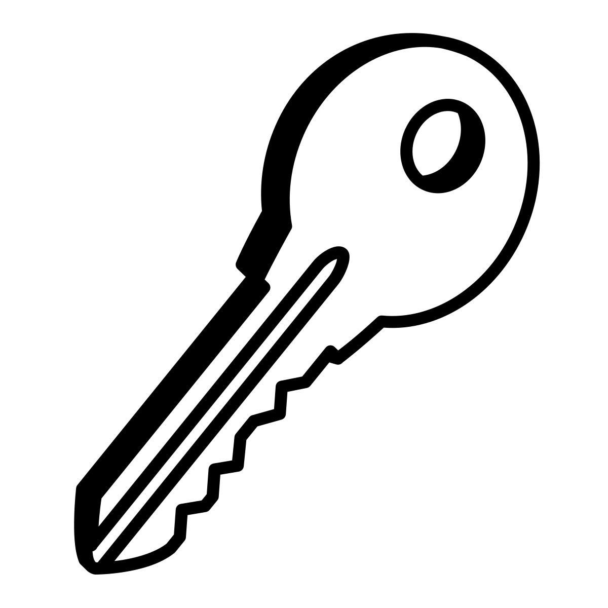 comic style key icon