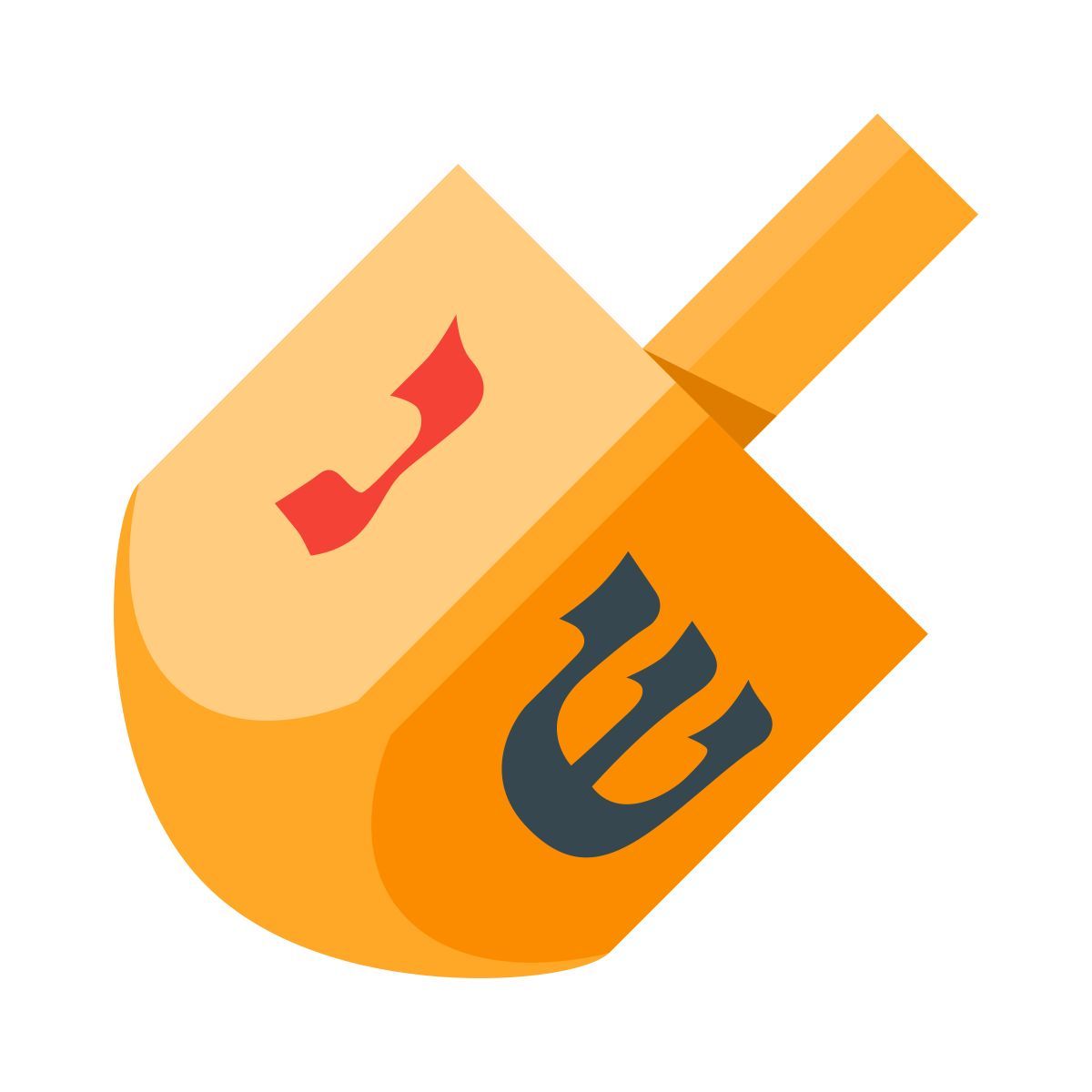color style dreidel icon