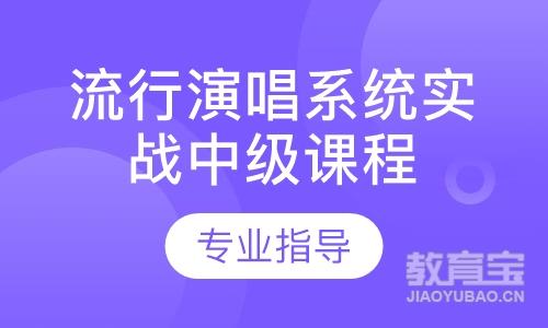 流行演唱系统实战中级课程（指定授课老师）