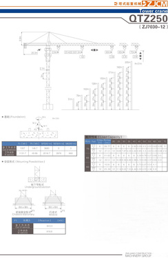 浙江建机 QTZ250(ZJ7030-12) 塔式起重机