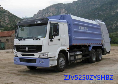 青島中集環衛ZJV5250ZYSHBZ型20-22立方 壓縮式垃圾車高清圖 - 外觀