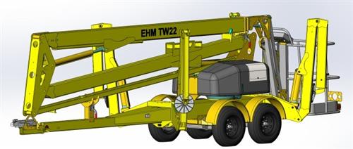 東邁重工TW22/TW37型拖車輪式高清圖 - 外觀