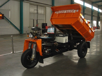 时风 纯电动矿用自卸车 三轮运输车