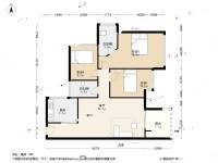 海语山林3室1厅2卫86.5㎡户型图