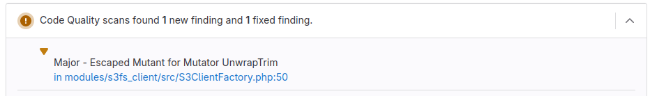 GitHub Annotation Escaped Mutant