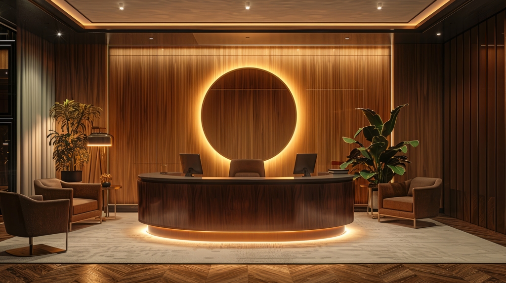 Curved Reception Desk