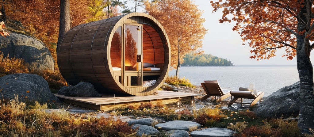 Outdoor Barrel Sauna