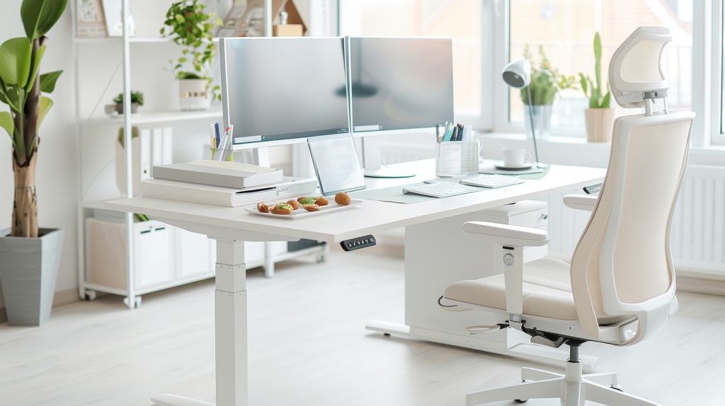 White Standing Desk