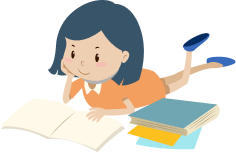 girl reading book