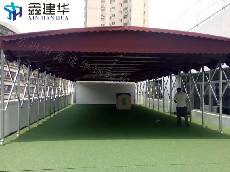 十堰大排档夜市烧烤伸缩雨棚图片