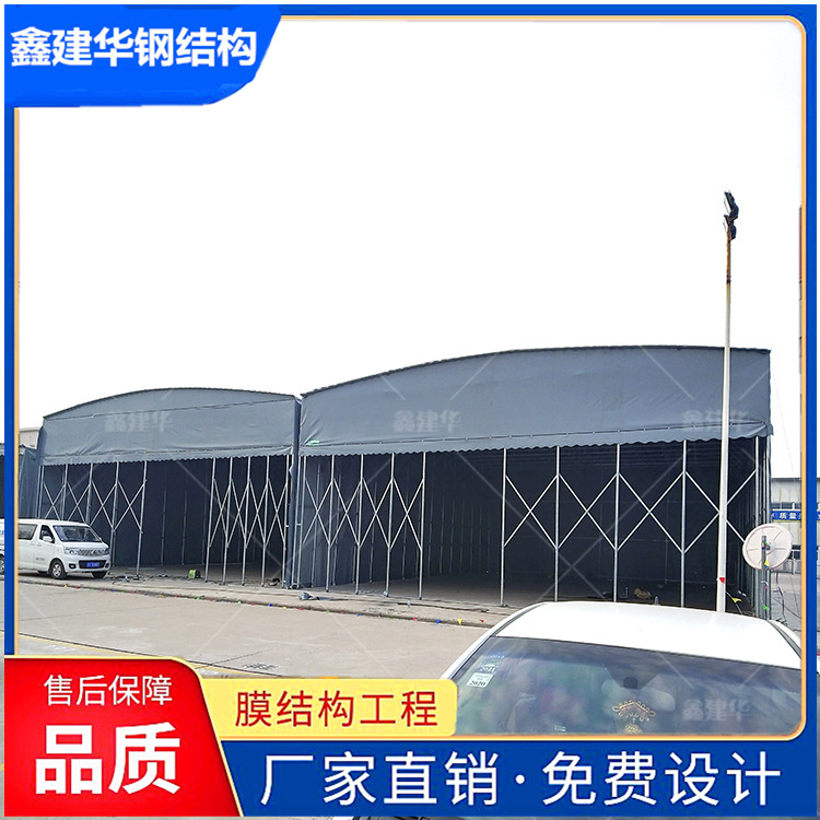 安装简单 电动推拉雨棚效果图 使用不占空间