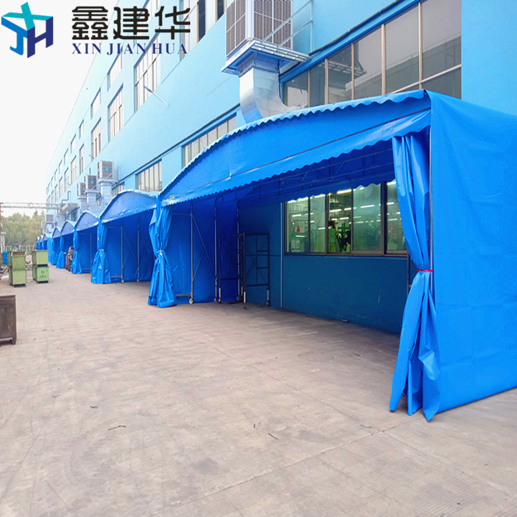 迁移方便 武汉推拉式雨棚生产厂家 使用不占空间