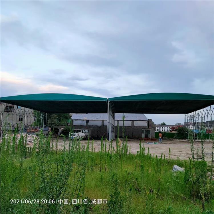 成都定制伸缩式雨棚价格 供应活动雨棚 绵阳尺寸定制固定遮阳棚