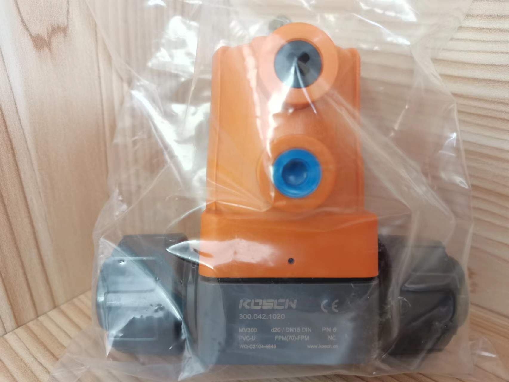 KOSCN UPVC 国标 气动隔膜阀 EPDM DN15 PN6 常闭 NC 3000221020