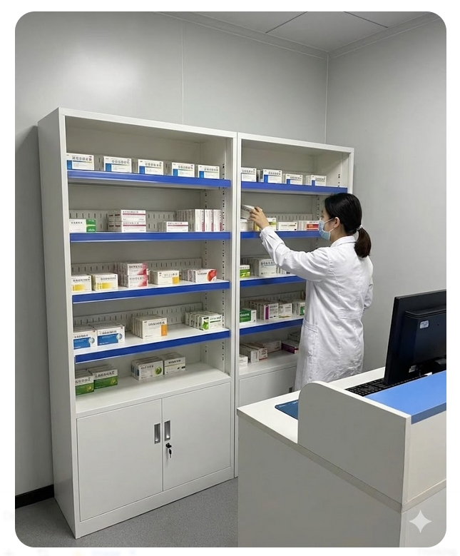威海医院_原厂双面药盘架_18盘可抽式_替换升级