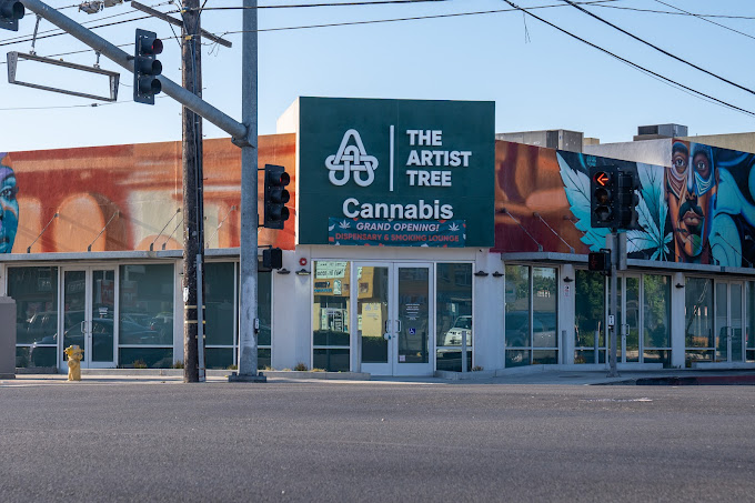 Discovering The Artist Tree in Hawthorne: A Premier Cannabis Destination with Community Art and a Consumption Lounge.