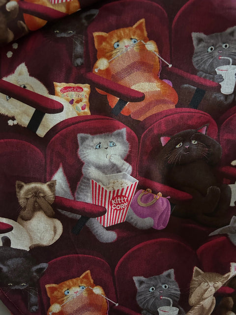 Greta Surplice Dress Movie Theater Cats