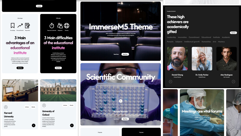 ImmerseM5 - education academy and college website template