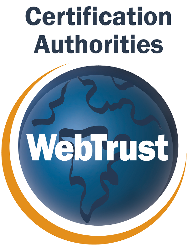 WebTrust for Certification Authorities Seal