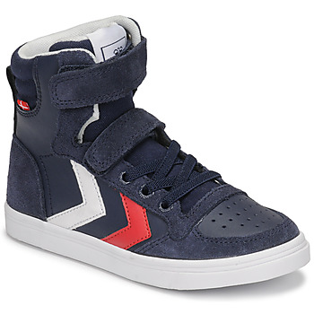 Shoes Children Low top trainers hummel SLIMMER STADIL HIGH JR Blue