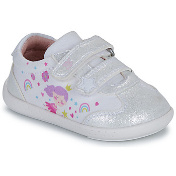 Shoes Girl Low top trainers Garvalin SOFT CANVAS White / Multi