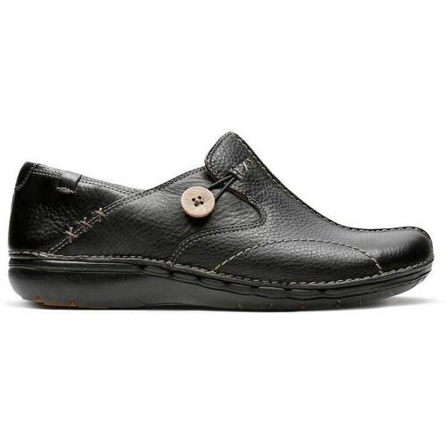 Chaussures Femme Mocassins Clarks Un Loop Noir