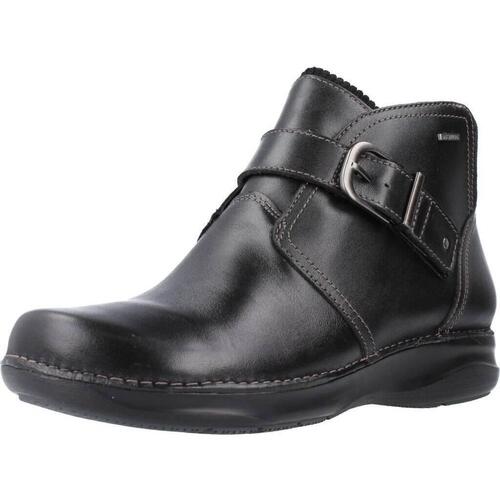 Chaussures Femme Bottes Clarks Appley Mid Noir