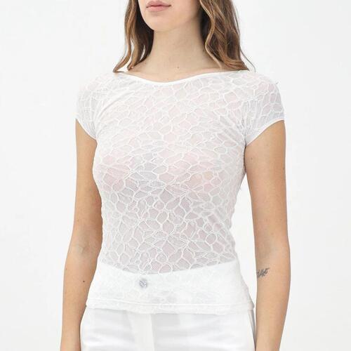 Vêtements Femme Tops / Blouses Pinko Cody Maglia Lace Blanc