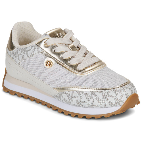 Chaussures Fille Baskets basses MICHAEL Michael Kors NOVA Ecru / Doré