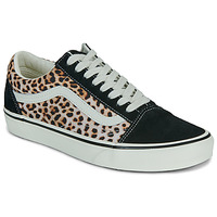 Chaussures Baskets basses Vans Old Skool BLACK/LEOPARD Noir / Léopard