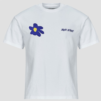 Vêtements T-shirts manches courtes Arbor Antwerp Violet Blue T-shirt Blanc / Bleu