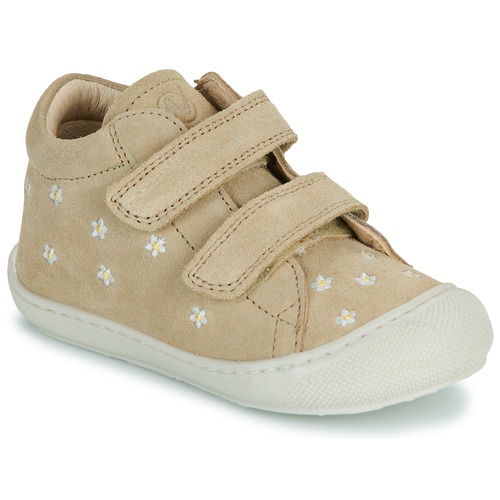 Chaussures Fille Baskets montantes Naturino NATURINO COCOON VL EMBR.DAISIES Beige