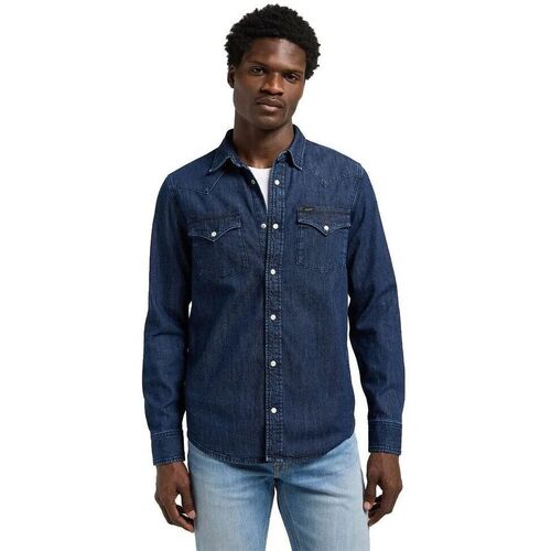 Vêtements Homme Chemises manches longues Lee 112370561-LAKESIDE WASH Bleu