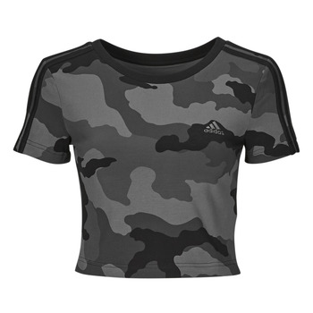 Odjeća Žene
 Majice kratkih rukava adidas Essentials 3-Stripes Camo Print Baby T-Shirt Crna