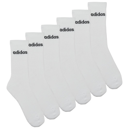 Donje rublje Čarape adidas Linear Crew Socks Cushioned Socks 6 Pair Pack Bijela