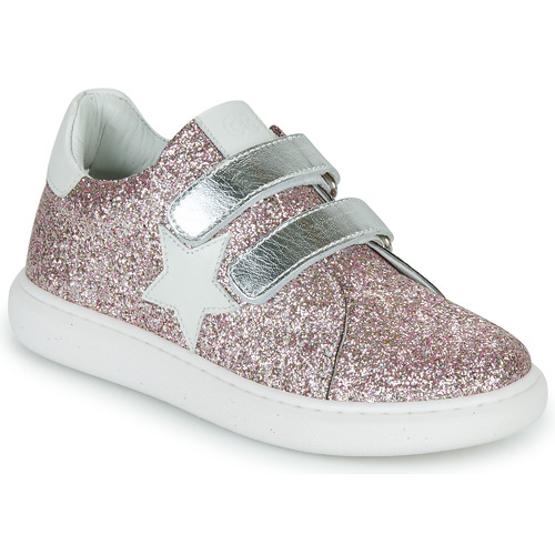 Schuhe Mädchen Sneaker Low Citrouille et Compagnie ASTINE Silbrig
