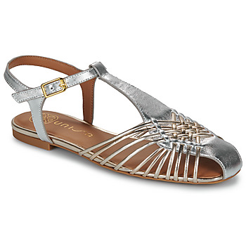 Schuhe Damen Ballerinas Unisa BABIC Silbrig / Golden