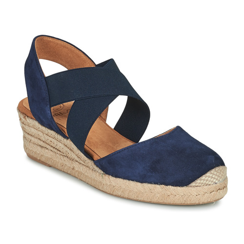 Schuhe Damen Keilabsatzsandalen Unisa CELE Marineblau
