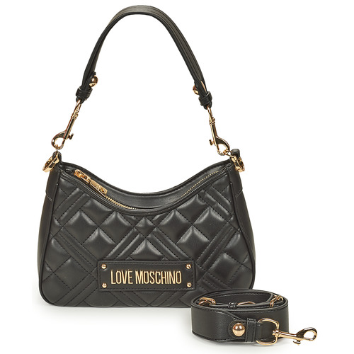 Taška Ženy Tašky přes rameno Love Moschino LAMINATED QUILTED BAG JC4152 Černá