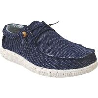 Boty Muži Mokasíny Pitas Wallabi knitted Modrá