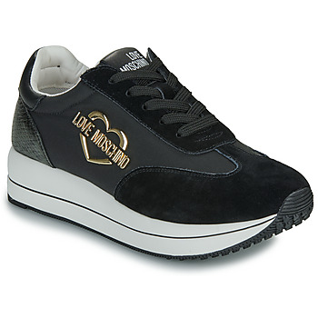 Boty Ženy Nízké tenisky Love Moschino DAILY RUNNING Černá / Zlatá