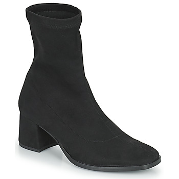 Boty Ženy Polokozačky Myma 5897-MY-STRECH-VELOUR-NOIR Černá