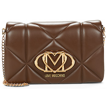 Taška Ženy Kabelky s dlouhým popruhem Love Moschino SMART DAILY BAG Hnědá